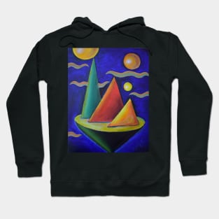 Oil Painting - Flying Island III, 2011 Hoodie